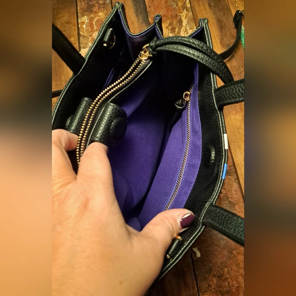 Ela Mini Tote Striped Black bag - Picture 5 of 5